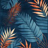 Coastal Tropical Leaf Arrangement(Blue)