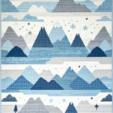 Gray and White Serenity(Blue)