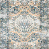 Ultra Soft Area Rug, Non Slip, Stain Resistant, Washable Area Rugs for Living Room, Bedroom, Contemporary Floret Design Style(Beige)