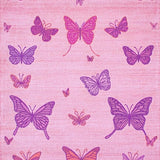 Ultra Soft Area Rug, Non Slip, Stain Resistant, Washable Area Rugs for Living Room, Bedroom, Enchanting Lighthearted Fluttering Shapes(Pink)