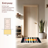 Chic Geometric Color Burst(Black)