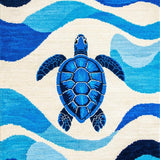 Ultra Soft Area Rug, Non Slip, Stain Resistant, Washable Area Rugs for Living Room, Bedroom, Nautical Blue Ocean Living Room Washable Carpet(Blue)