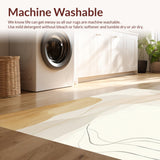 Beige Serenity Area Non Slip Tranquil Tones(Beige)