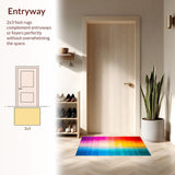 Chic Multicolored Fluid Motif(Yellow)