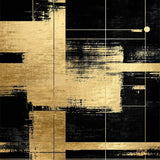 Ultra Soft Area Rug, Non Slip, Stain Resistant, Washable Area Rugs for Living Room, Bedroom, Rustic Monochrome Dynamic Shapes(Gold)