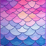 Ultra Soft Area Rug, Non Slip, Stain Resistant, Washable Area Rugs for Living Room, Bedroom, Serene Aquatic Color Blend(Purple)