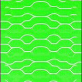 Lively Green and White Wave Design(Green)