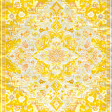 Ultra Soft Area Rug, Non Slip, Stain Resistant, Washable Area Rugs for Living Room, Bedroom, Lively Yellow Abstract Aesthetic(Yellow)
