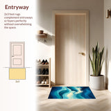 Charming Irregular Beach(Blue)