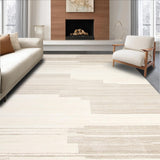 Ultra Soft Area Rug, Non Slip, Stain Resistant, Washable Area Rugs for Living Room, Bedroom, Ethereal Grip Non Slip Beige Runner with Delicate Weave(Beige)
