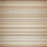 Ultra Soft Area Rug, Non Slip, Stain Resistant, Washable Area Rugs for Living Room, Bedroom, Chic Minimalist Scalloped Elegance(Beige)