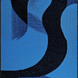 Contemporary Abstract Blue Swirl(Blue)