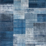 Lively Colorful Medley of Shapes(Blue)