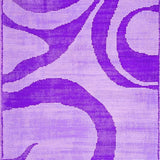 Ultra Soft Area Rug, Non Slip, Stain Resistant, Washable Area Rugs for Living Room, Bedroom, Playful Colorful Shag Elegance(Purple)