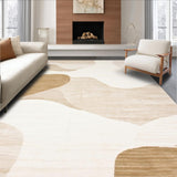 Ultra Soft Area Rug, Non Slip, Stain Resistant, Washable Area Rugs for Living Room, Bedroom, Abstract Beige Area Pair Comfort Standing Mat Non Slip(Beige)