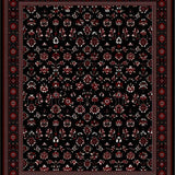 Elegant Dark Floral Tapestry Style(Black)