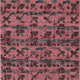 Ultra Soft Area Rug, Non Slip, Stain Resistant, Washable Area Rugs for Living Room, Bedroom, Cute Pink Ribbon and Cherry Bomb Rug Design(Pink)