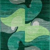 Eclectic Abstract Green Tones(Green)