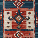 Ultra Soft Area Rug, Non Slip, Stain Resistant, Washable Area Rugs for Living Room, Bedroom, Distressed Crimson Bedroom Stain-Resistant Area Carpet(Red)