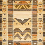 Ultra Soft Area Rug, Non Slip, Stain Resistant, Washable Area Rugs for Living Room, Bedroom, Energetic Wild Animal Patterns(Beige)