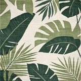 Ultra Soft Area Rug, Non Slip, Stain Resistant, Washable Area Rugs for Living Room, Bedroom, Tropical Khaki Leaf Aesthetic(Green)