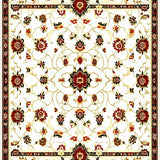 Playful Pastel Floral Geometry(White)