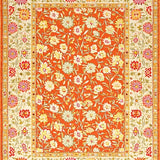 Ultra Soft Area Rug, Non Slip, Stain Resistant, Washable Area Rugs for Living Room, Bedroom, Whimsical Yellow Flower Aesthetic(Orange)