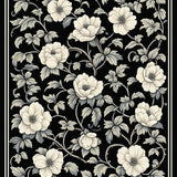 Ultra Soft Area Rug, Non Slip, Stain Resistant, Washable Area Rugs for Living Room, Bedroom, Elegant Earth Tone Aesthetic(Black)