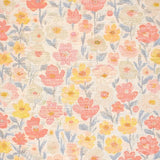 Ultra Soft Area Rug, Non Slip, Stain Resistant, Washable Area Rugs for Living Room, Bedroom, Sweet Peach and White Floral Rug with Cheerful Flower Patterns(Beige)