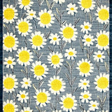 Ultra Soft Area Rug, Non Slip, Stain Resistant, Washable Area Rugs for Living Room, Bedroom, Contemporary Daisy Pattern Delight(Blue)