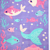 Ultra Soft Area Rug, Non Slip, Stain Resistant, Washable Area Rugs for Living Room, Bedroom, Whimsical Pastel Ombre Texture(Purple)