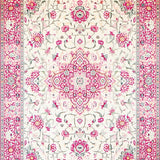 Ultra Soft Area Rug, Non Slip, Stain Resistant, Washable Area Rugs for Living Room, Bedroom, Rustic Soft Floral Texture(White)