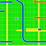 Brightly Colored Route Design(Green)