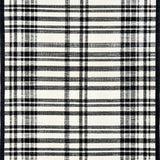 Ultra Soft Area Rug, Non Slip, Stain Resistant, Washable Area Rugs for Living Room, Bedroom, Indoor Outdoor Rug Black White Striped Braided Washable Area Rug(Black)