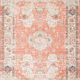 Ultra Soft Area Rug, Non Slip, Stain Resistant, Washable Area Rugs for Living Room, Bedroom, Whimsical Peach Blossom Style(Orange)