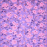 Ultra Soft Area Rug, Non Slip, Stain Resistant, Washable Area Rugs for Living Room, Bedroom, Rustic Purple and Pink Flourish(Purple)