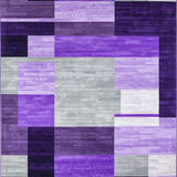 Ultra Soft Area Rug, Non Slip, Stain Resistant, Washable Area Rugs for Living Room, Bedroom, Modern Vibrant Abstract Design(Purple)