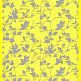 Delightful Grey Floral Elegance(Yellow)