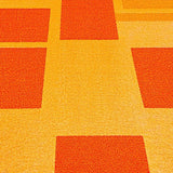 Ultra Soft Area Rug, Non Slip, Stain Resistant, Washable Area Rugs for Living Room, Bedroom, Mid Century Modern Vibrant Meditation Space Rug(Orange)