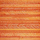 Ultra Soft Area Rug, Non Slip, Stain Resistant, Washable Area Rugs for Living Room, Bedroom, Contemporary Rustic Orange Elegance(Orange)