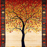 Ultra Soft Area Rug, Non Slip, Stain Resistant, Washable Area Rugs for Living Room, Bedroom, Bold Artistic Nature Print(Red)