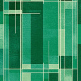 Ultra Soft Area Rug, Non Slip, Stain Resistant, Washable Area Rugs for Living Room, Bedroom, Rustic Geometric Wave Design(Green)