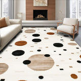Ultra Soft Area Rug, Non Slip, Stain Resistant, Washable Area Rugs for Living Room, Bedroom, Vibrant Artistic Animal Print(Beige)