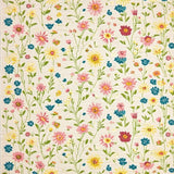 Ultra Soft Area Rug, Non Slip, Stain Resistant, Washable Area Rugs for Living Room, Bedroom, Wildflower Meadow with Whimsical Floral Print and Delicate Petals(Ivory)