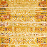 Ultra Soft Area Rug, Non Slip, Stain Resistant, Washable Area Rugs for Living Room, Bedroom, Whimsical Round Aesthetic Touch(Yellow)
