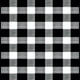 Rustic Black and White Plaid(Black)