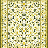 Ultra Soft Area Rug, Non Slip, Stain Resistant, Washable Area Rugs for Living Room, Bedroom, Mid-Century Earthy Toned Style(White)