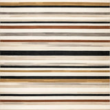 Ultra Soft Area Rug, Non Slip, Stain Resistant, Washable Area Rugs for Living Room, Bedroom, Contemporary Earth Tone Pattern(Beige)