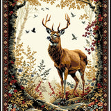 Ultra Soft Area Rug, Non Slip, Stain Resistant, Washable Area Rugs for Living Room, Bedroom, Playful Kid-Friendly Deer Design(Brown)