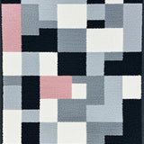 Ultra Soft Area Rug, Non Slip, Stain Resistant, Washable Area Rugs for Living Room, Bedroom, Geometric Minimalist Bedroom Carpet for High Traffic Areas(Gray)